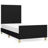vidaXL S&auml;ngram utan madrass svart 100x200 cm tyg
