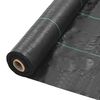 vidaXL Ogr&auml;smatta PP 1x50 m svart