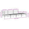 vidaXL Tr&auml;dg&aring;rdssoffa 4-sits vaxbrun massiv furu