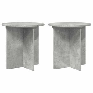 vidaXL V&auml;xtst&auml;ll 2 pcs Betonggr&aring; 40 x 40 x 40 cm Konstruerat tr&auml;