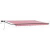 vidaXL Manuell utdragbar markis med LED-lampor 4,5 &times; 3 m