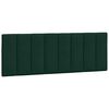 vidaXL Bed Frame with LED without Mattress "Hanko" Dark Green 120x200 cm Velvet