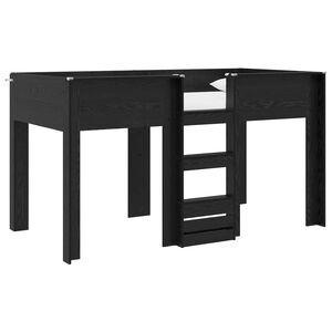 vidaXL K&ouml;ksb&auml;dd f&ouml;r barn Svart Ek 100 x 200 cm Konstruerat tr&auml;