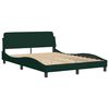 vidaXL Bed with Mattress Dark Green 120x200 cm Velvet