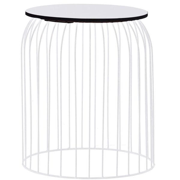 vidaXL Soffbord 3 st vit