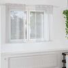 vidaXL Voile Gardin med gardiner 2 pcs Ljusgrå 140 x 140 cm Polyester