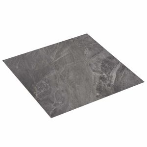 vidaXL Sj&auml;lvh&auml;ftande golvplankor Svart 30,5 x 30,5 cm 20 st PVC