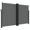 vidaXL Indragbar sidomarkis antracit 160x1000 cm