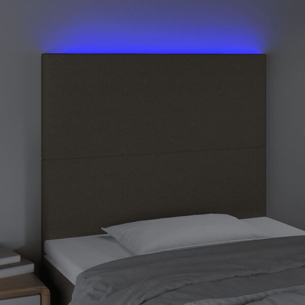 vidaXL S&auml;nggavel LED taupe 90x5x118/128 cm tyg