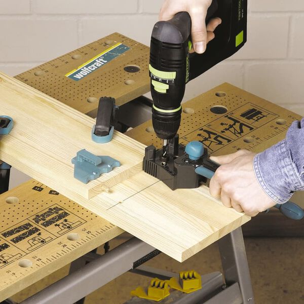 wolfcraft Pluggborrjigg 6, 8, 10 mm 4640000