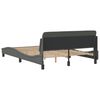 vidaXL Bed Frame "Dover" Dark Grey 140x200 cm Fabric