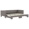 vidaXL Dagb&auml;dd utdragbar taupe 90x200 cm tyg