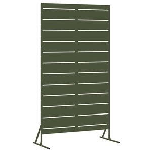 vidaXL Avsk&auml;rmningssk&auml;rm 100 x 50 x 180 cm St&aring;l Olivgr&ouml;n