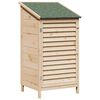 vidaXL Tr&auml;dg&aring;rdshus med tak Naturlig 59 x 56 x 113,5 cm Massivt Furu