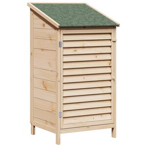 vidaXL Tr&auml;dg&aring;rdshus med tak Naturlig 59 x 56 x 113,5 cm Massivt Furu
