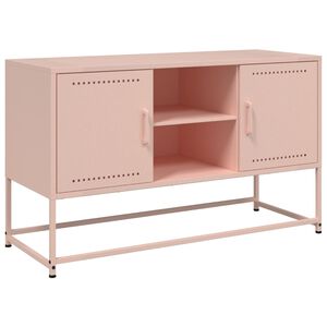 vidaXL TV-sk&aring;p rosa 100,5x39x60,5 cm st&aring;l