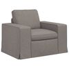 vidaXL Soffa 180cm 2 pcs Taupe Metall