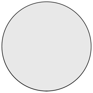 vidaXL V&auml;ggspegel svart &Oslash; 60 cm rund