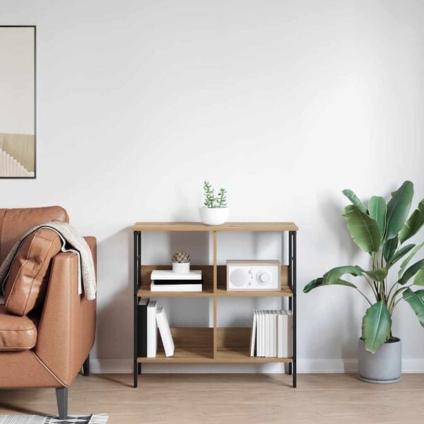 vidaXL Hyllsystem Artisan Ek 82 x 32 x 79 cm Konstruerat tr&auml;