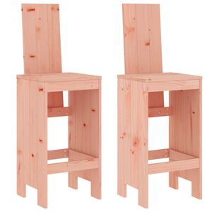 vidaXL Barstolar 2 st 40x42x120 cm massivt douglastr&auml;