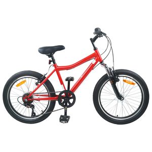 vidaXL Barncykel 20 Tum 6-Hastighet f&ouml;r 6-11 &aring;r gamla R&ouml;d