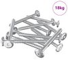 vidaXL Tr&auml;skruvar 1350 st Silver St&aring;l