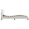 vidaXL Bed Frame "Viana" with LED without Mattress White 100x203 cm