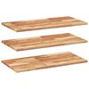 vidaXL Sv&auml;vande hyllor 3 st 80x40x2 cm behandlat massivt akaciatr&auml;