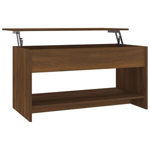 vidaXL Soffbord brun ek 102x50x52,5 cm konstruerat tr&auml;