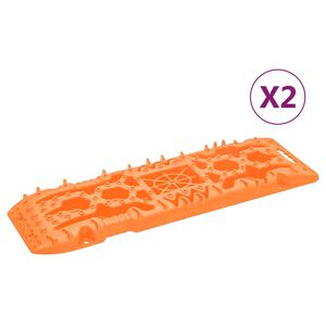 vidaXL Greppmattor 2 st orange 107x31x7 cm nylon