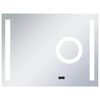 vidaXL Badrumsspegel LED med touch-sensor 80x60 cm