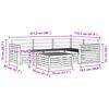 vidaXL Utomhussoffset 5 pcs Naturf&auml;rg Massivt Akaciatr&auml;