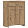 vidaXL Badrumssk&aring;p artisan ek 60x33x80 cm konstruerat tr&auml;