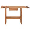 vidaXL Snickarb&auml;nk med l&aring;da och 2 skruvst&auml;d l&ouml;vtr&auml;