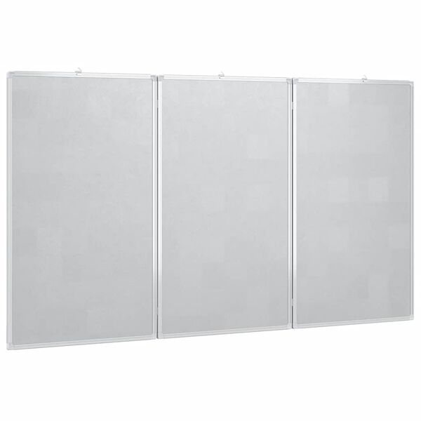 vidaXL Magnetisk whiteboard hopf&auml;llbar 120x80x1,7 cm aluminium