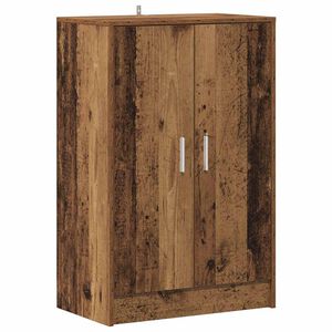 vidaXL Skosk&aring;p &aring;ldrat tr&auml; 60x35x92 cm konstruerat tr&auml;