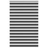 vidaXL Rullgardin zebra svart 150x230 cm tyg bredd 145,9 cm polyester