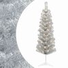 vidaXL Konstgjort smalt jultr&auml;d 150 cm 150 LED-lampor Varmvit