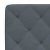 vidaXL Bed with Mattress Dark Grey 90x200 cm Velvet