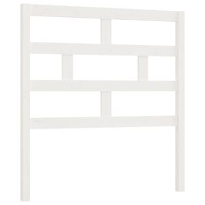 vidaXL S&auml;nggavel vit 96x4x100 cm massiv furu
