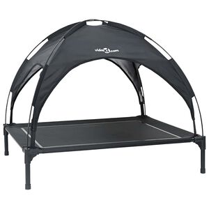 vidaXL Hunds&auml;ng 104 x 86 x 84,5 cm St&aring;l Svart