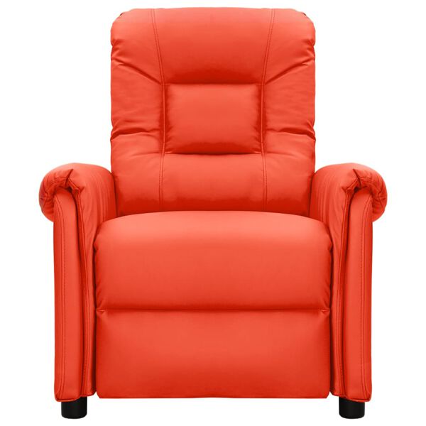 vidaXL Elektrisk massagef&aring;t&ouml;lj r&ouml;d konstl&auml;der