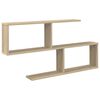 vidaXL V&auml;gg hylla Sonoma-ek 100 x 12 x 50,5 cm Konstruerat tr&auml;