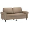 vidaXL 2-sitssoffa cappuccino 140 cm konstl&auml;der