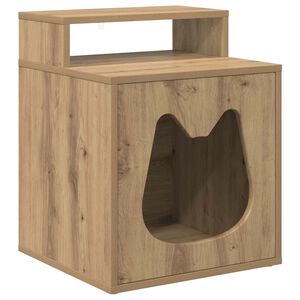 vidaXL Katt hus Artisan-ek 42,5 x 40 x 53,5 cm Konstruerat tr&auml;