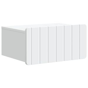 vidaXL V&auml;ggmonterat S&auml;ngbord Vit 49 x 34,5 x 24 cm Konstruerat tr&auml;