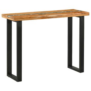 vidaXL Konsolbord Brun 100 x 35 x 75 cm Massivt teaktr&auml;