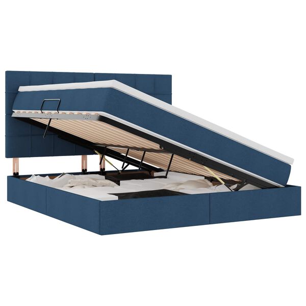 vidaXL F&ouml;rvaringss&auml;ng med madrass Bl&aring; 180 x 200 cm Polyester