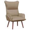 vidaXL f&aring;t&ouml;lj Cappuccino 69 x 74 x 93 cm Konstl&auml;der