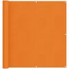 vidaXL Balkong Sk&auml;rm 110 x 500 cm Oxford Tyg Rektangul&auml;r Orange